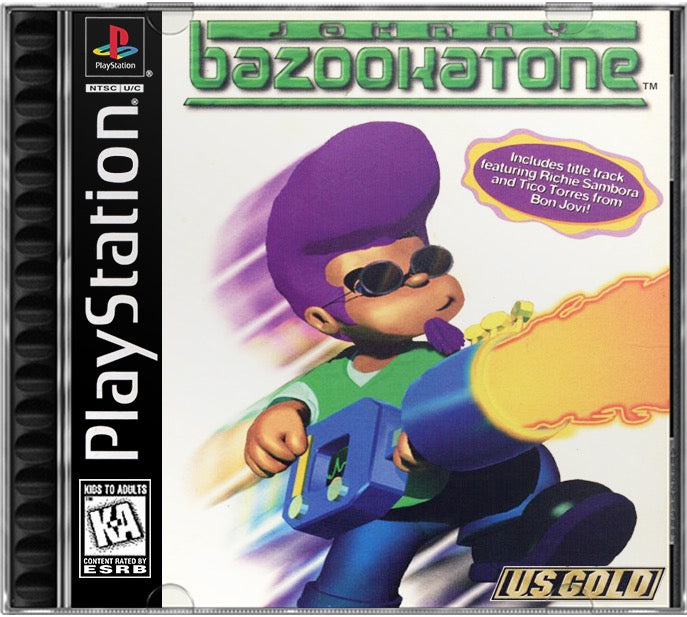Johnny Bazookatone PS1 Sony Playstation 1 Used Video Game