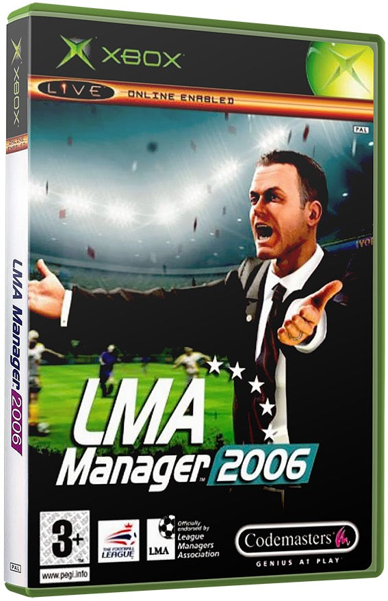 LMA Manager 2006 Used Microsoft XBOX Original Video Game