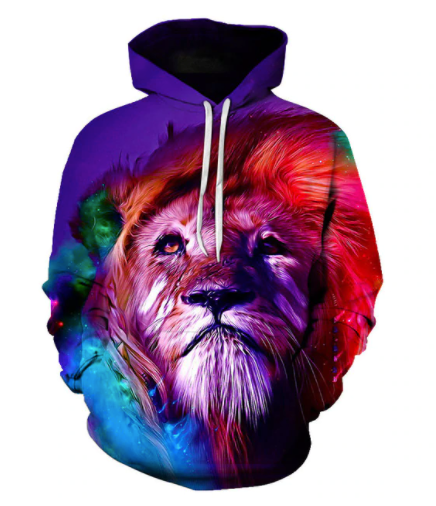Lion Hoodie Exclusive Flame Art 9