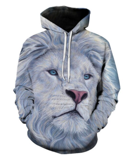 Lion Hoodie Exclusive Flame Art 2