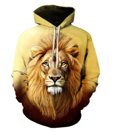 Lion Hoodie Exclusive Flame Art 10