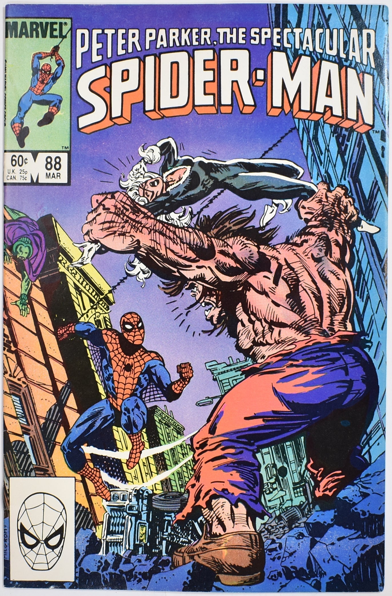 Spider Man Peter Parker The Spectacular 88 Mar Comic Book Marvel 1983