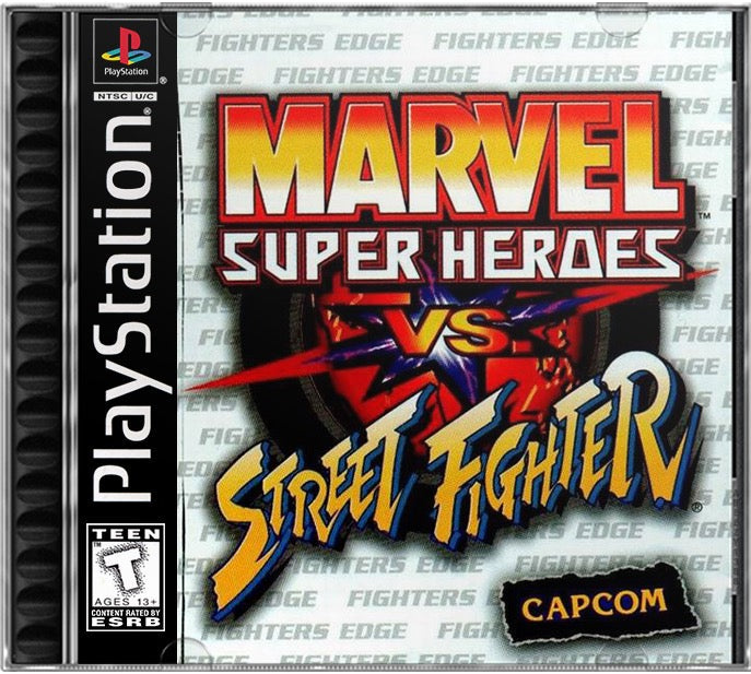 Marvel Super Heroes vs. Street Fighter PS1 Sony Playstation 1 Used Video Game
