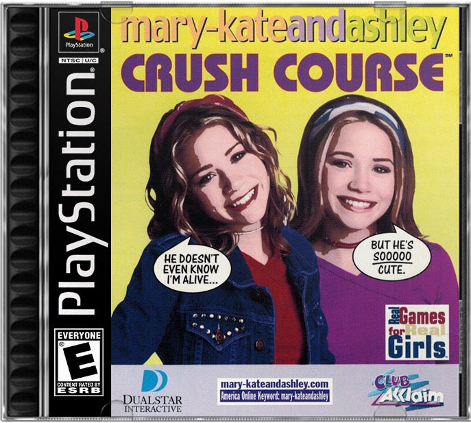 Mary-Kate and Ashley - Crush Course PS1 Sony Playstation 1 Used Video Game