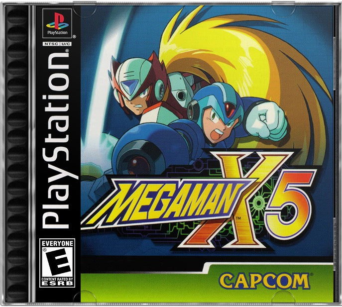 Mega Man X5 PS1 Sony Playstation 1 Used Video Game