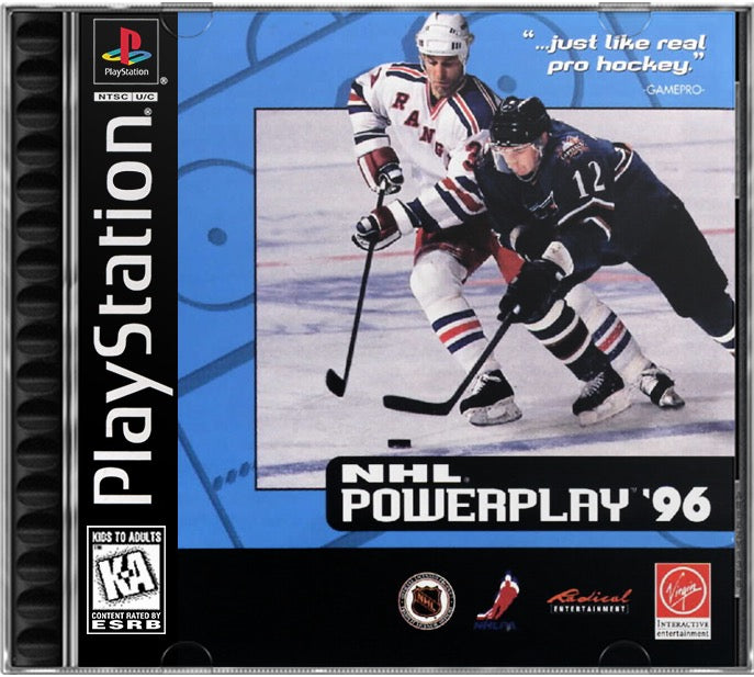 NHL Powerplay '96 PS1 Sony Playstation 1 Used Video Game