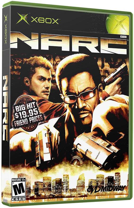 Narc Used Microsoft XBOX Original Video Game