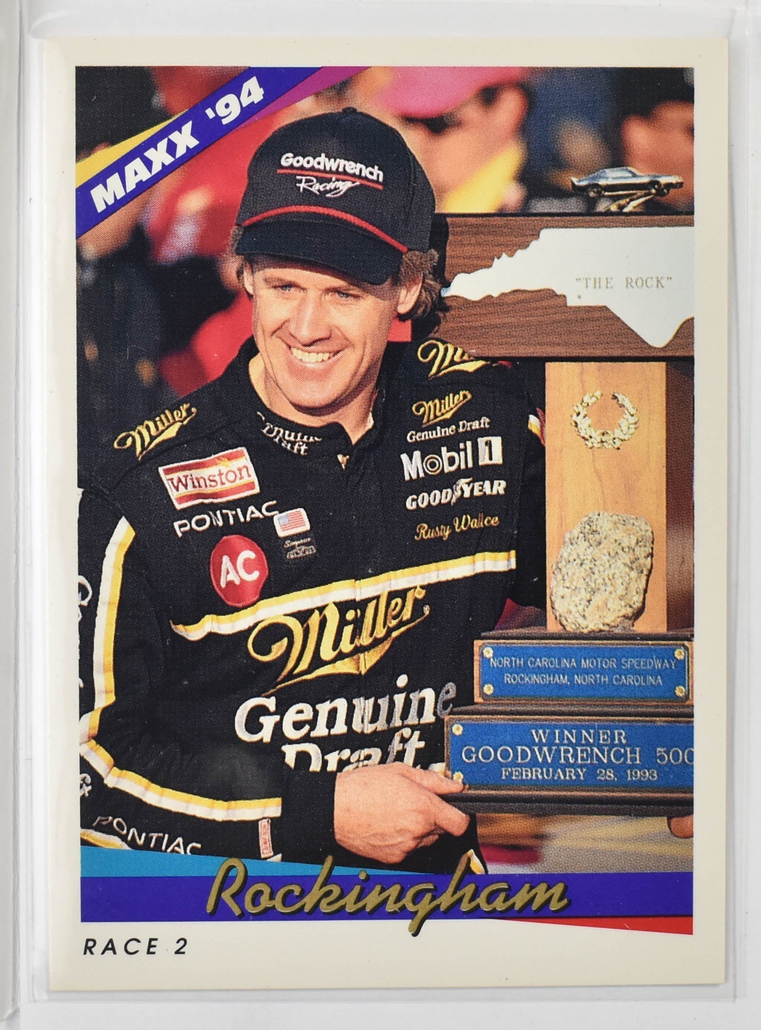 Rusty Wallace 208 Maxx Race Cards Nascar Card