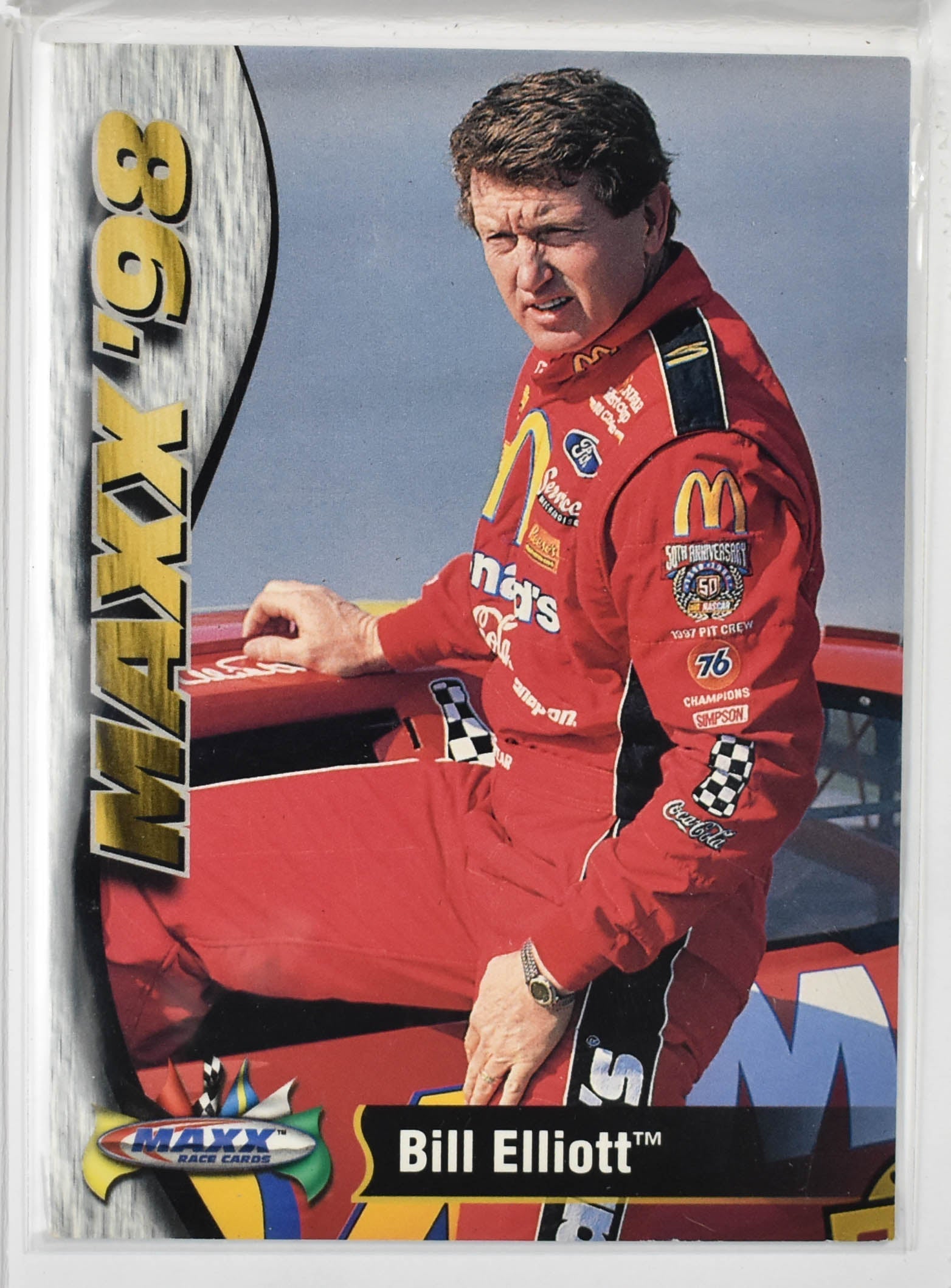 Bill Elliott 15 Maxx Race Cards 1998 Nascar Card