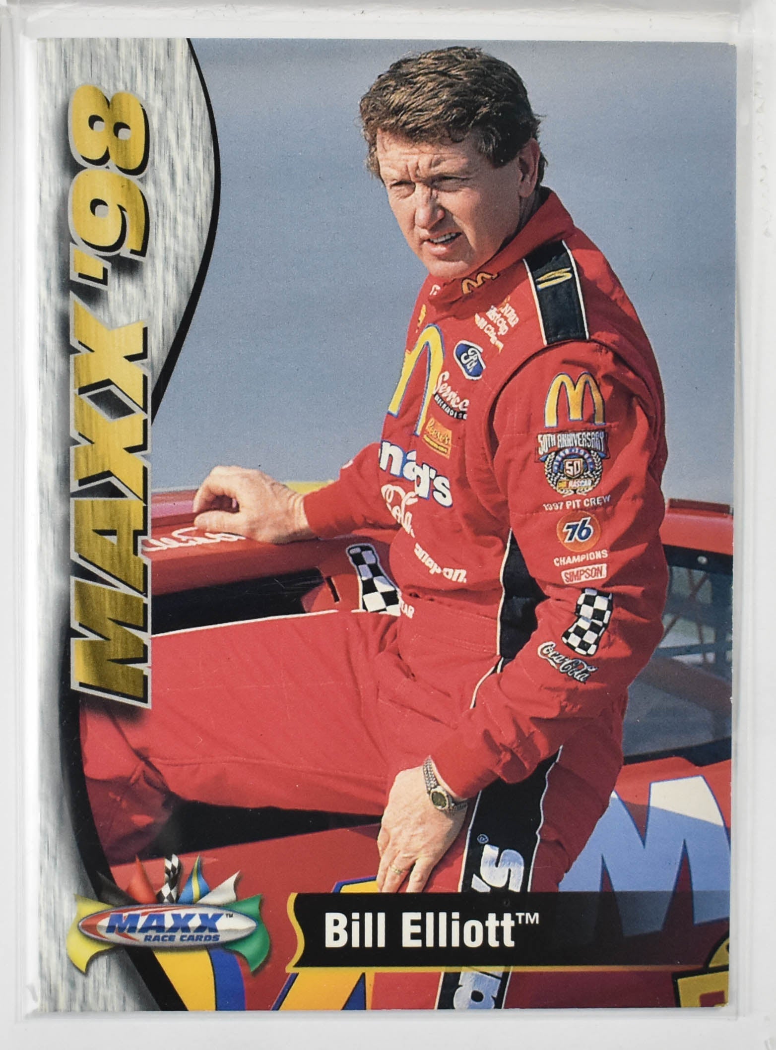 Bill Elliott 15 Maxx Race Cards Nascar Card 1998