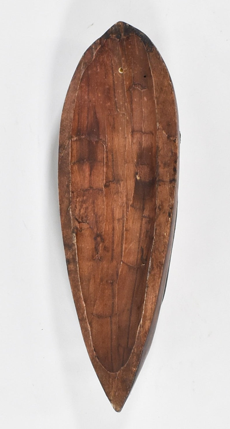 Tiki Mask Carved Wood Hand Made Used 