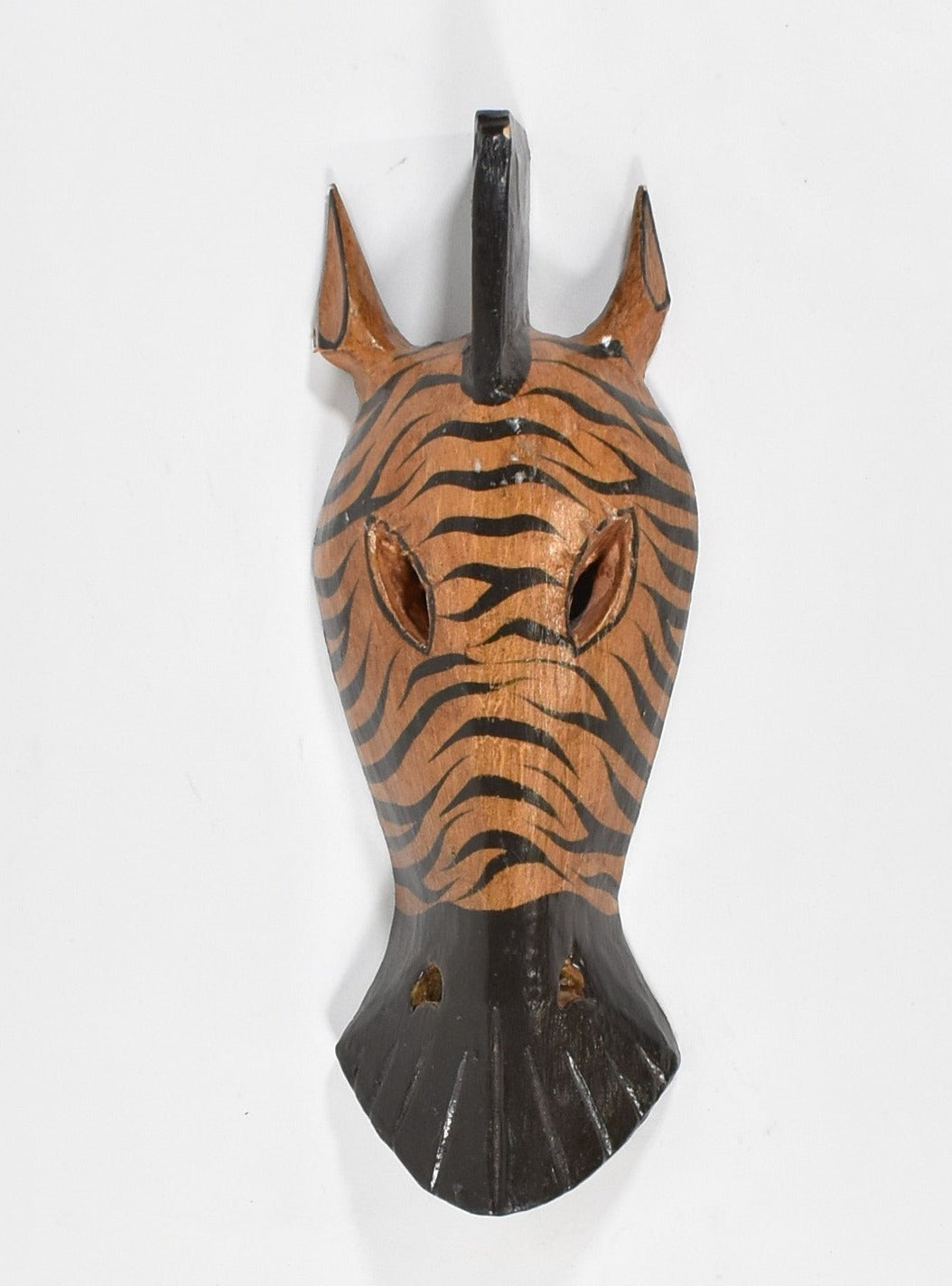 Zebra Wood Carved Hand Made Used