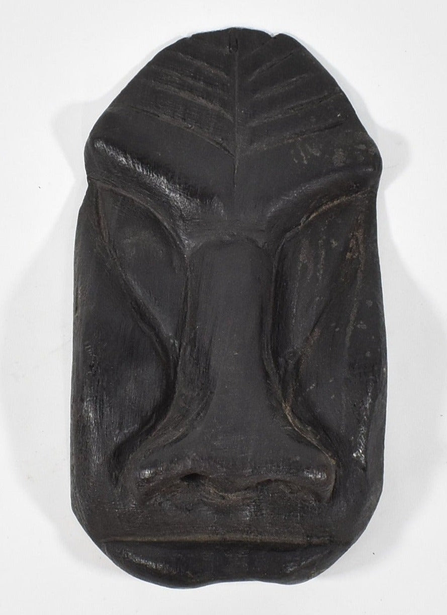 Ape Wood Carved Face Used