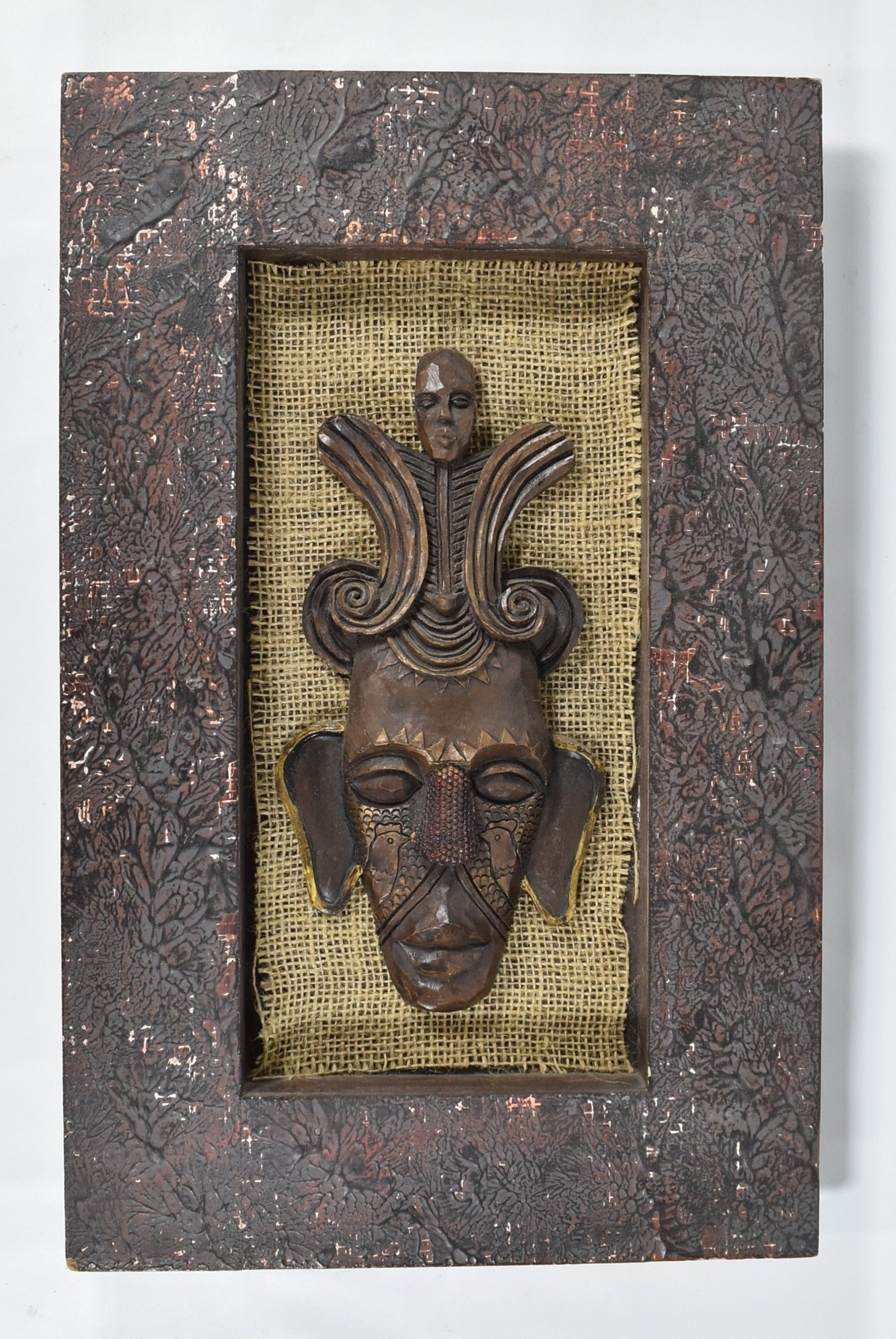 Tiki Mask South American Native Decor Used