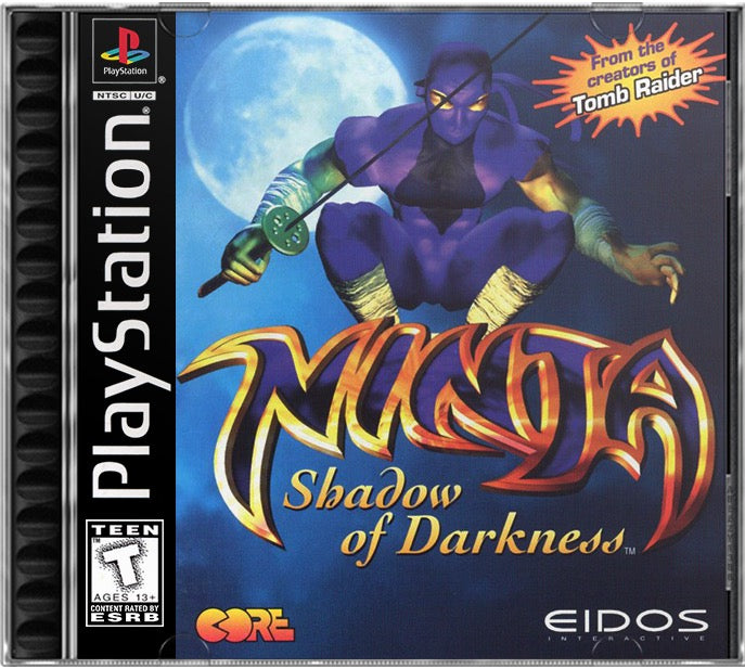 Ninja - Shadow of Darkness PS1 Sony Playstation 1 Used Video Game