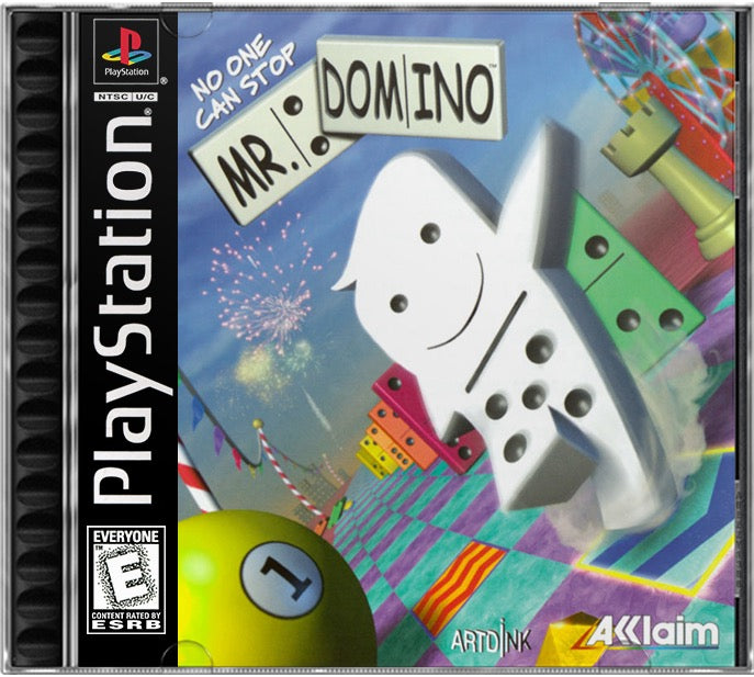 No One Can Stop Mr. Domino PS1 Sony Playstation 1 Used Video Game