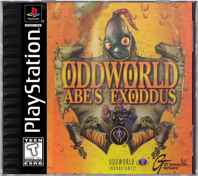 Oddworld - Abe's Exoddus PS1 Sony Playstation 1 Used Video Game