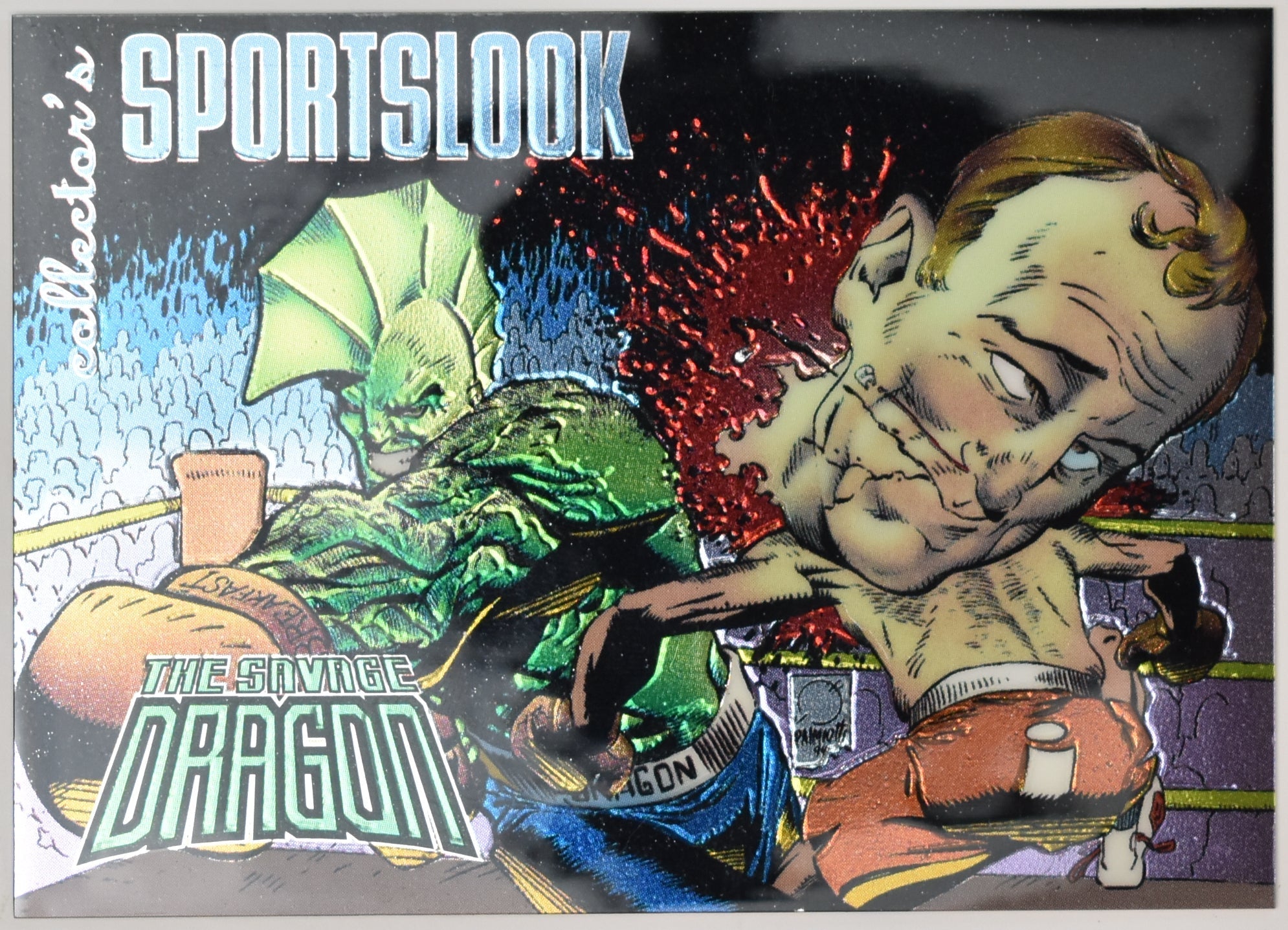 The Savage Dragon Collectors Sports Look Card Mint Foil Promo Card 1993