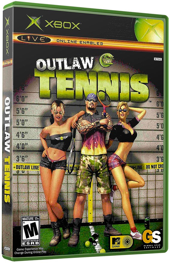 Outlaw Tennis Used Microsoft XBOX Original Video Game
