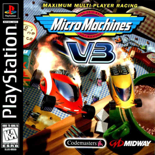 Sony PlayStation 1 Video Game (PS1) Micro Machines V3