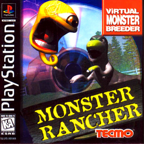 Sony PlayStation 1 Video Game (PS1) Monster Rancher tech