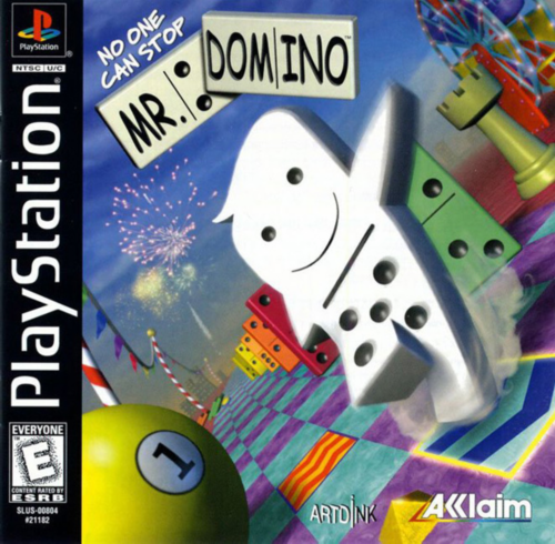 Sony PlayStation 1 Video Game (PS1) No one can stop Mr. Domino