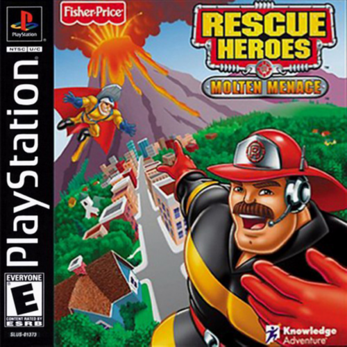 Rescue Heroes Molten menace  Sony PlayStation 1 Video Game (PS1)