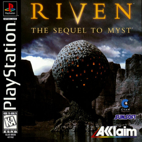 Sony PlayStation 1 Video Game (PS1) Riven the sequel to myst
