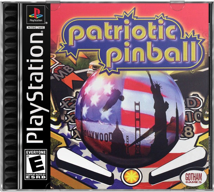 Patriotic Pinball PS1 Sony Playstation 1 Used Video Game