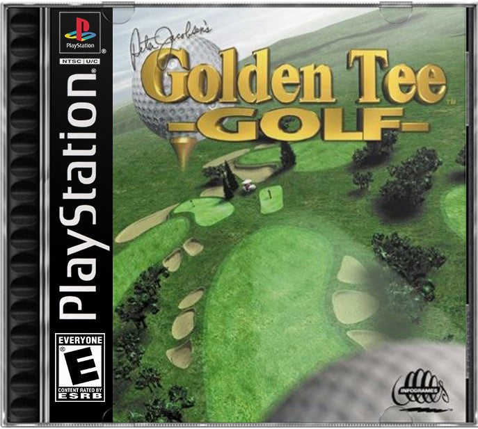 Peter Jacobsen's Golden Tee Golf PS1 Sony Playstation 1 Used Video Game