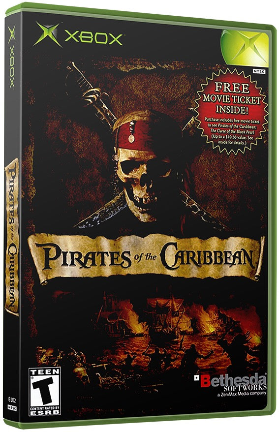 Pirates of the Caribbean Used Microsoft XBOX Original Video Game