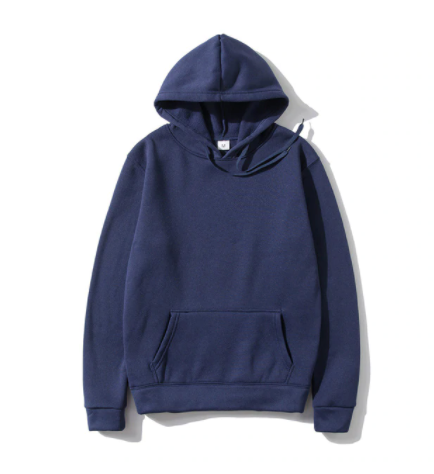 Navy Blue Hoodie Plain Sweatshirt