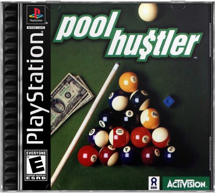 Pool Hustler PS1 Sony Playstation 1 Used Video Game