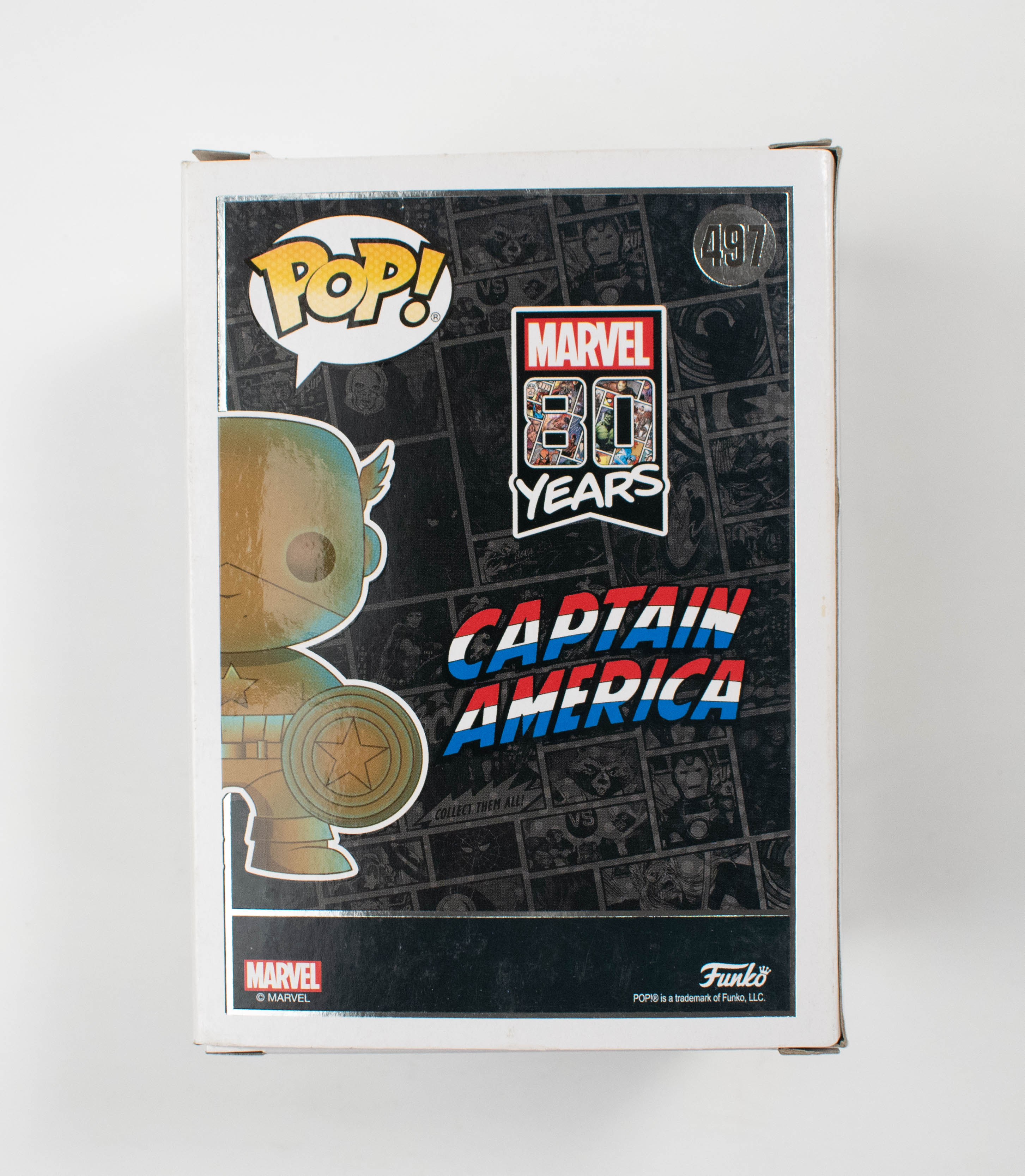 Captain America Pop Funko Marvel 497 Captain America 50 Years Vinyl Figure