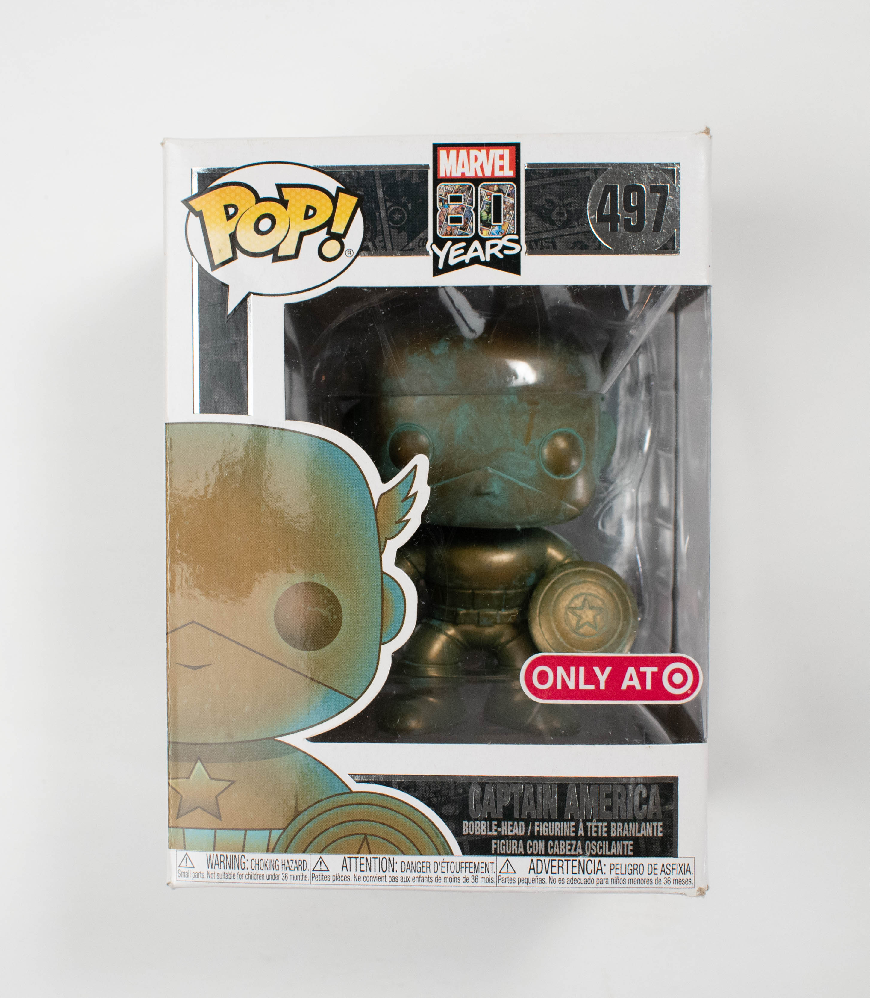 Captain America Pop Funko Marvel 497 Captain America 50 Years Vinyl Figure