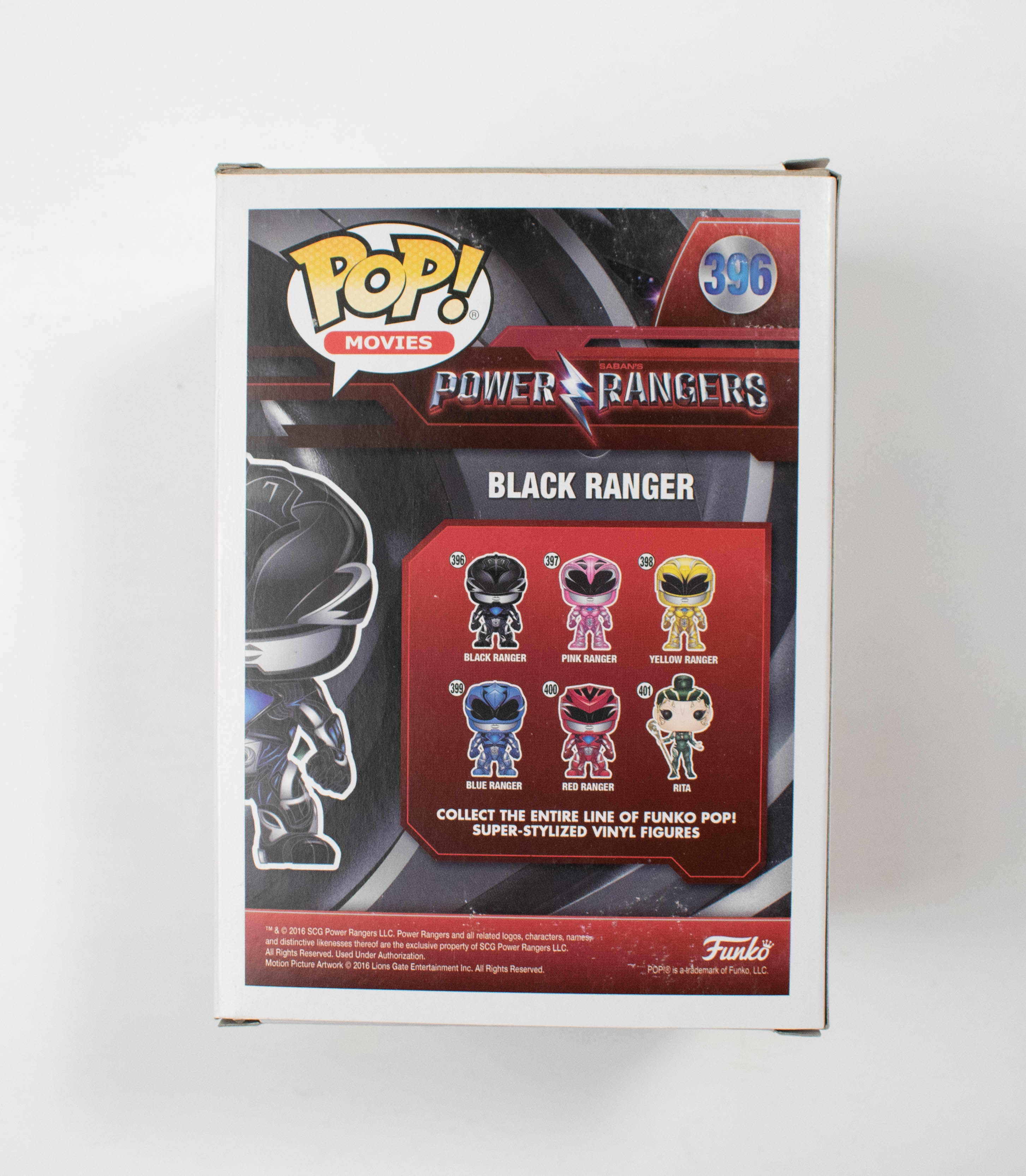 Pop Funko Power Rangers Black Ranger 396