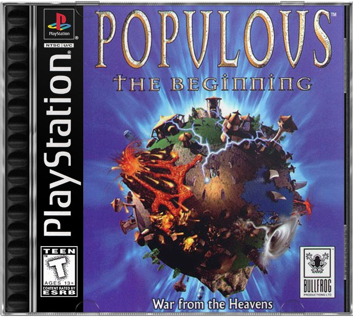 Populous - The Beginning PS1 Sony Playstation 1 Used Video Game