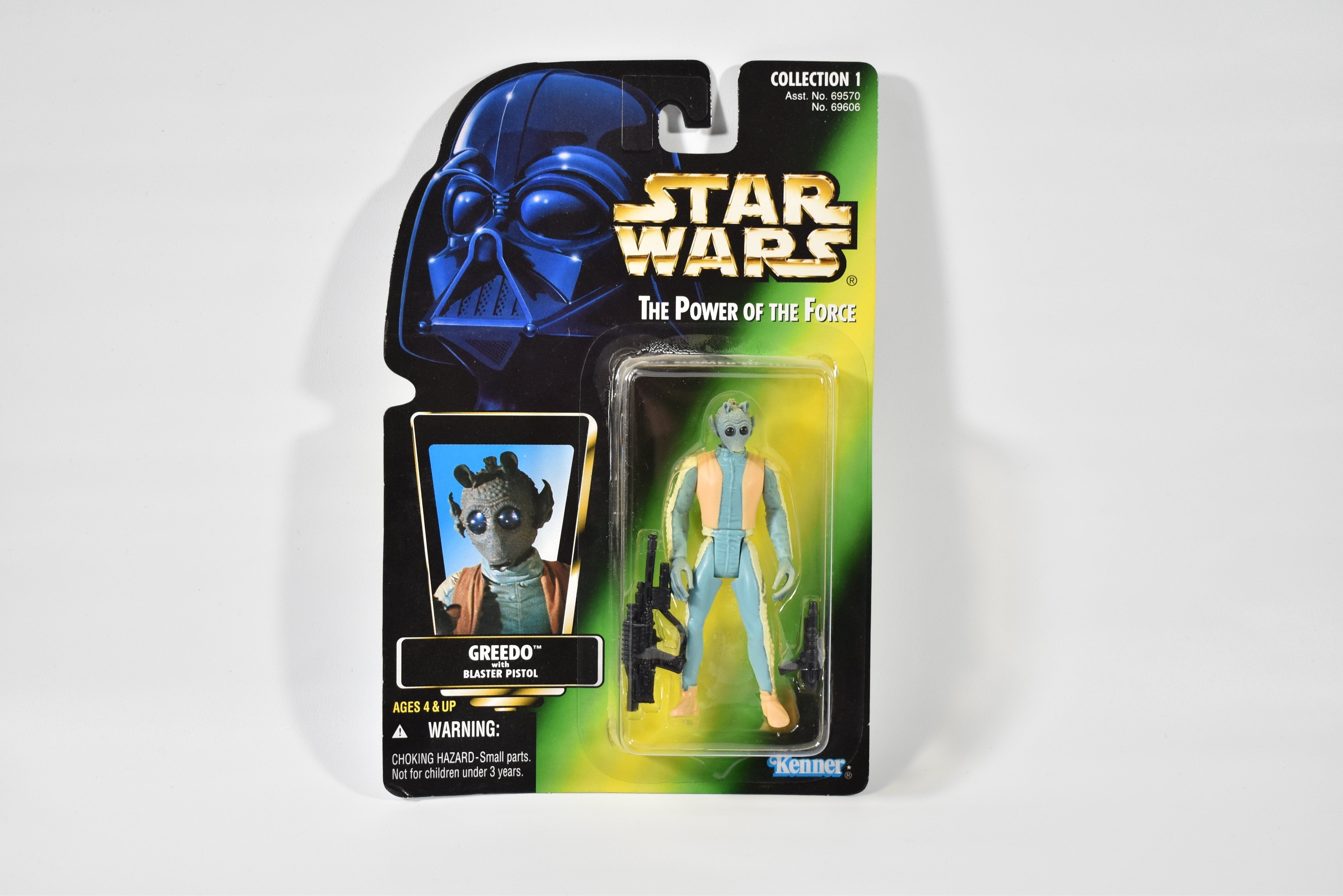Star Wars Power of the Force Green Card Greedo Kenner 1996