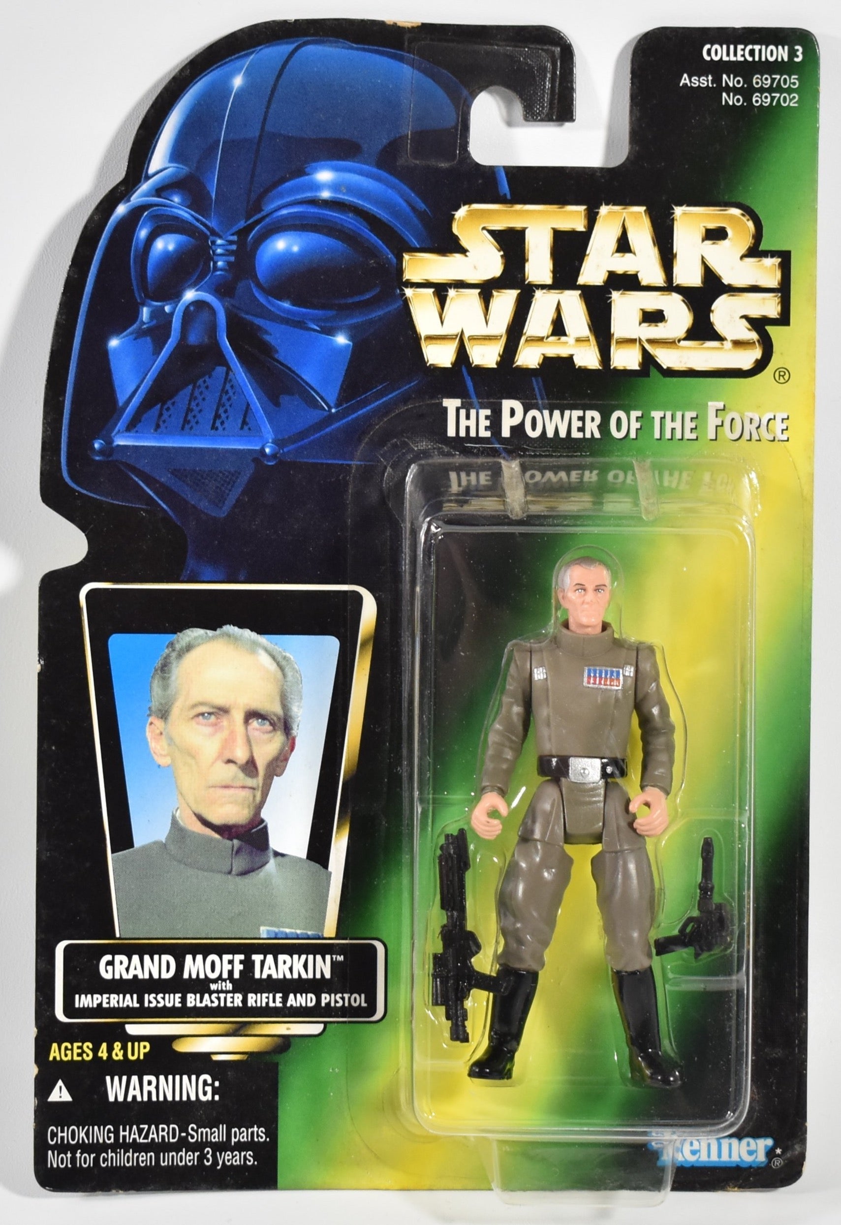 Star Wars Power of the force Green Card Grand Moff Tarkin 1996 Kenner