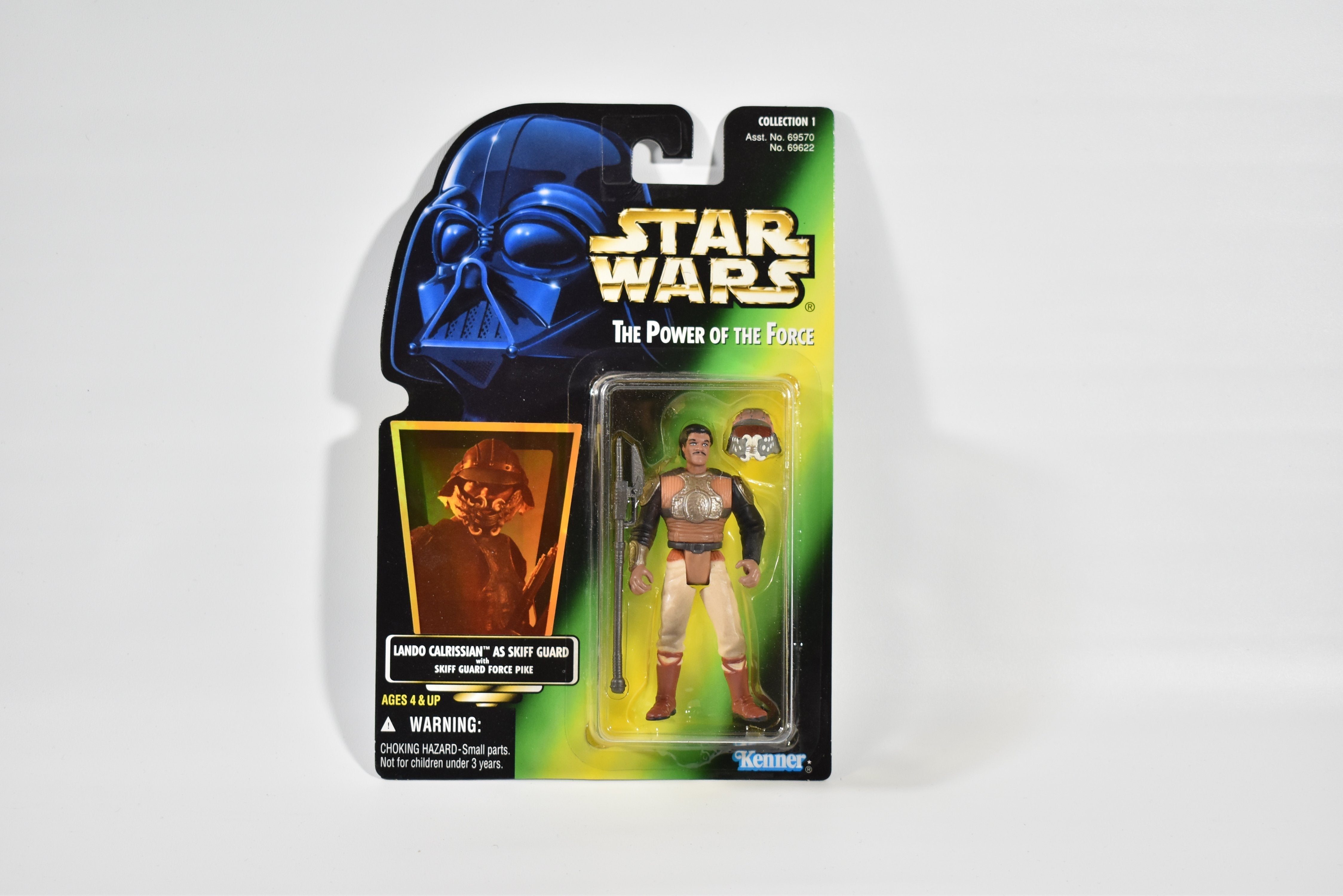 Star Wars Power of the force Green Card Lando Calrissian Skiff Guard 1996 Kenner