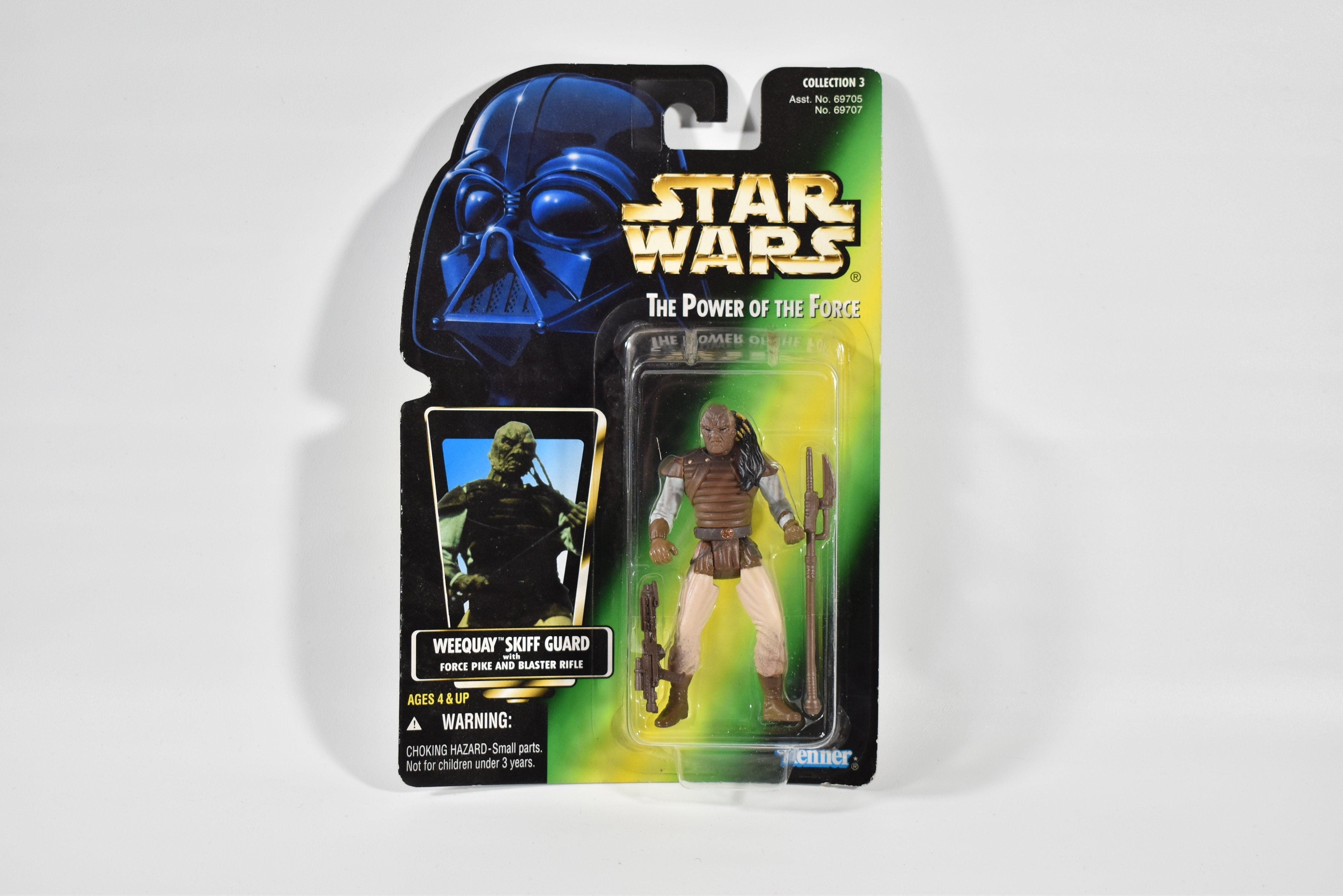 Star Wars Power of the force Green Card Weequay Skiff Guard 1996 Kenner Action Figure