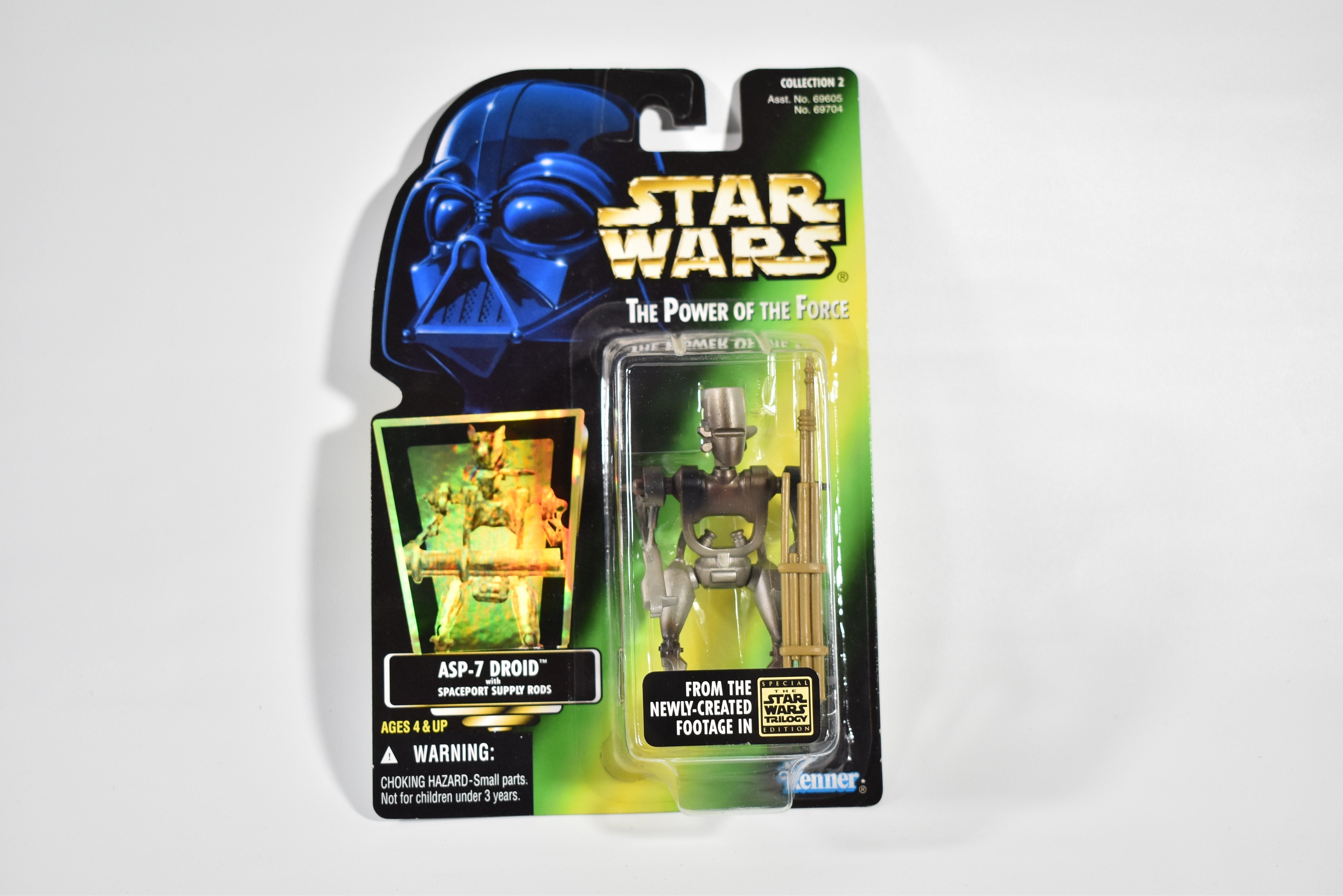 Star Wars Power of the Force Green Card ASP-7 Droid 1996 Kenner Action Figure