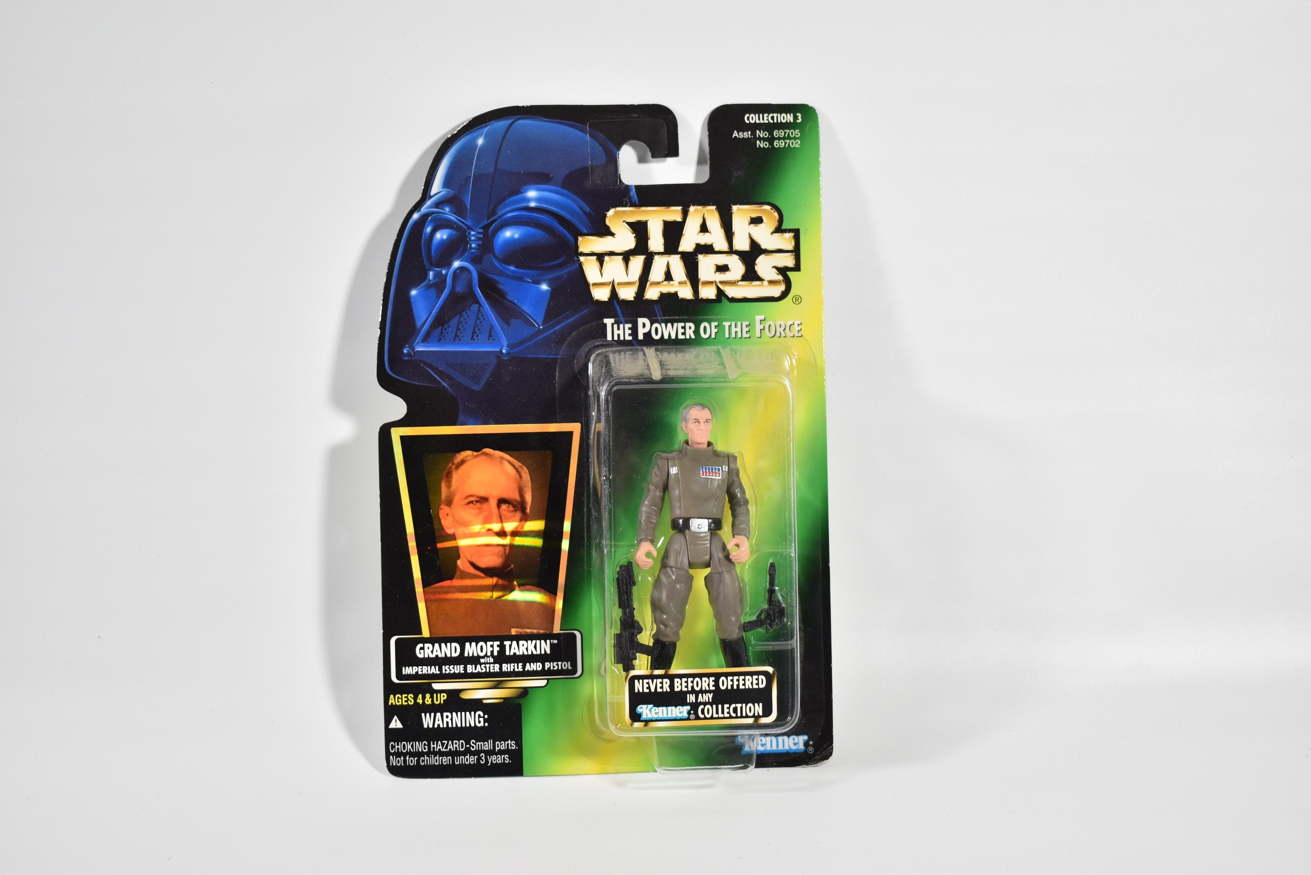 Star Wars Power of the Force Green Card Grand Moff Tarkin Kenner 1996 Action Figure