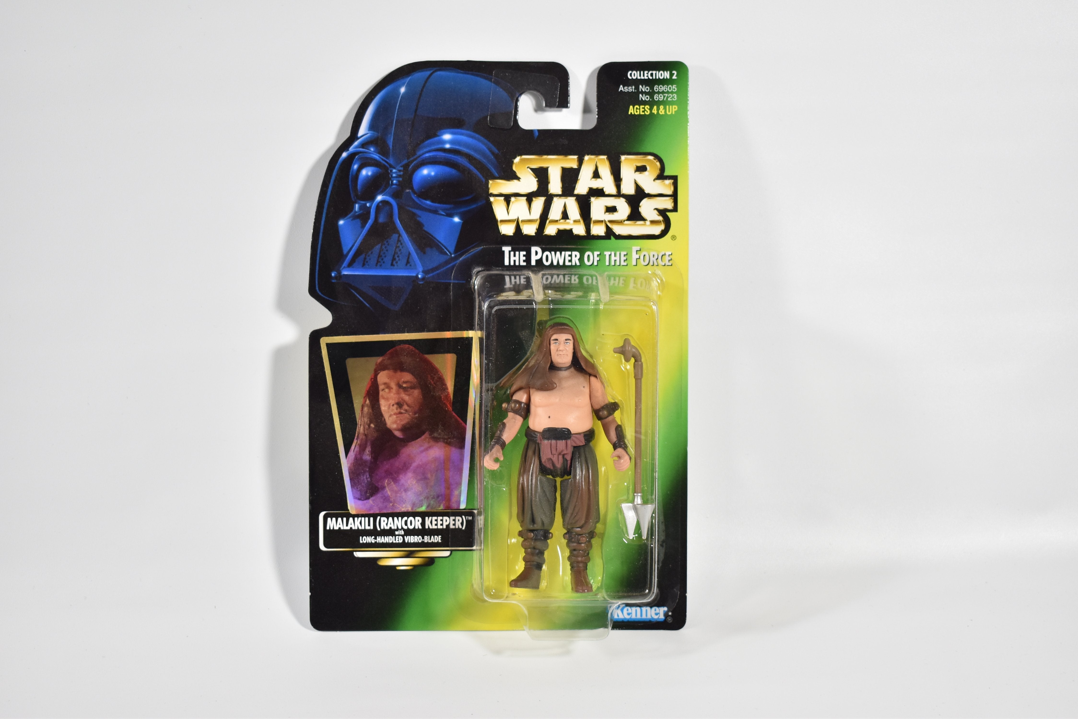 Star Wars Power of the Force Green Card Malakili Rancor Keeper 1996 Kenner