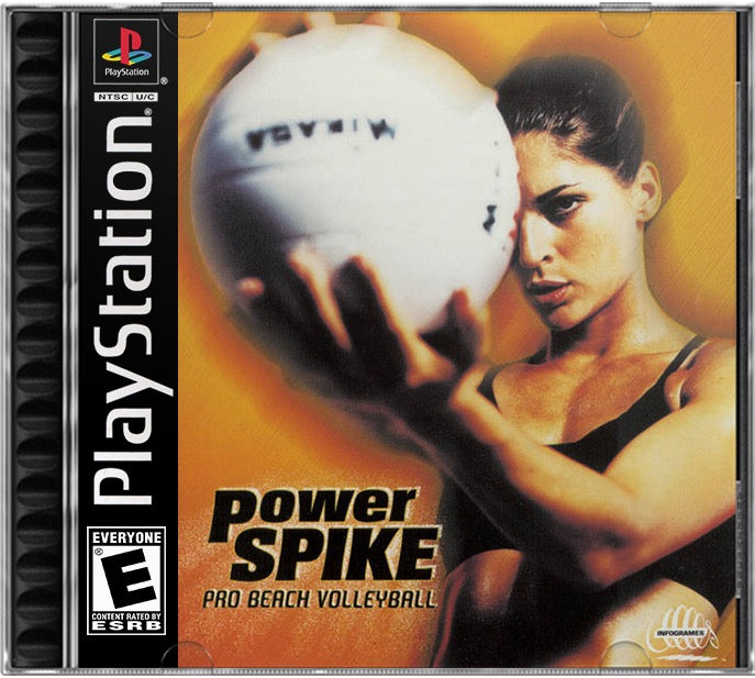 Power Spike - Pro Beach Volleyball PS1 Sony Playstation 1 Used Video Game