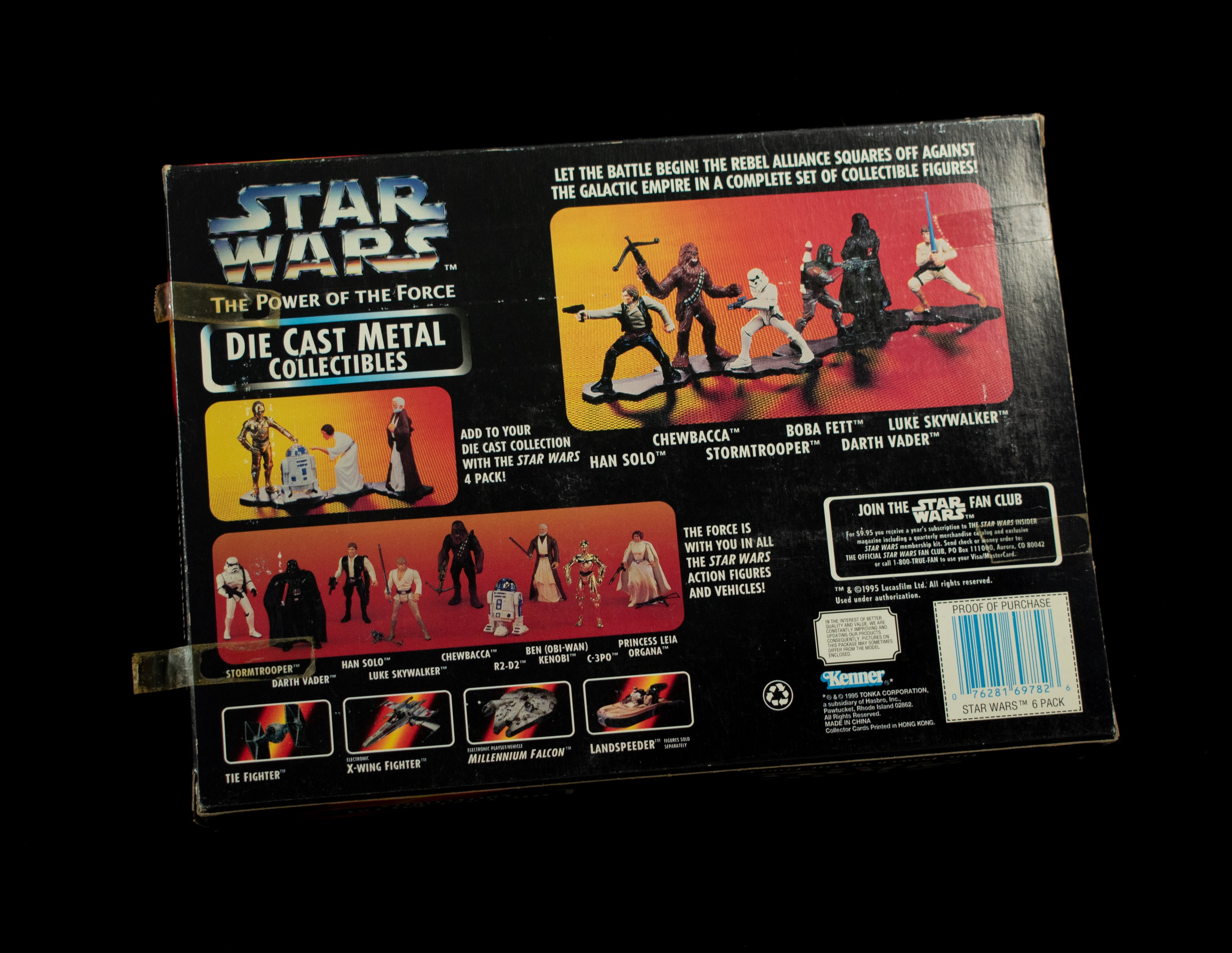 Star Wars The Power of the Force 6 Pack Die cast Metal Collectibles