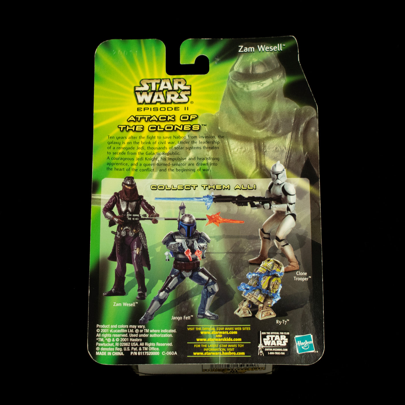 Star Wars Power of the Jedi Action Figure Zam Wesell Sneak Preview