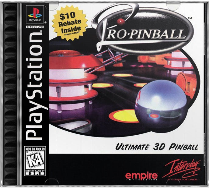 Pro-Pinball PS1 Sony Playstation 1 Used Video Game