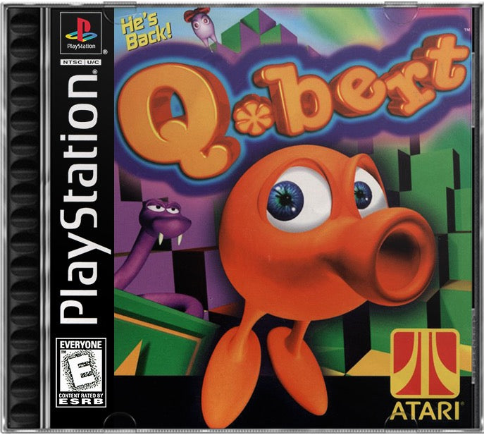 Q-bert PS1 Sony Playstation 1 Used Video Game