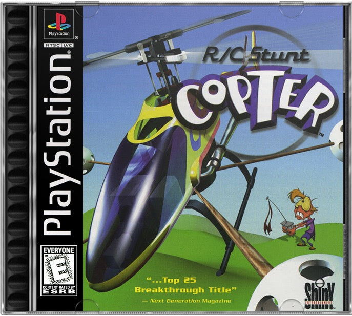 R-C Stunt Copter PS1 Sony Playstation 1 Used Video Game